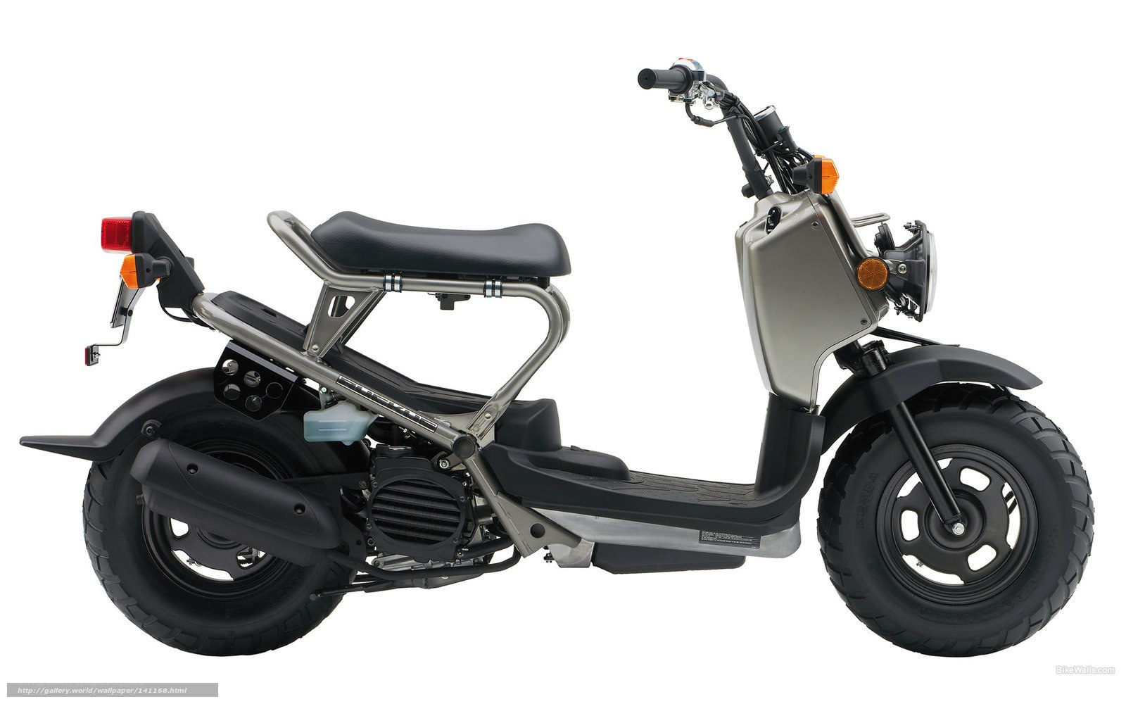 silver scooter side profile