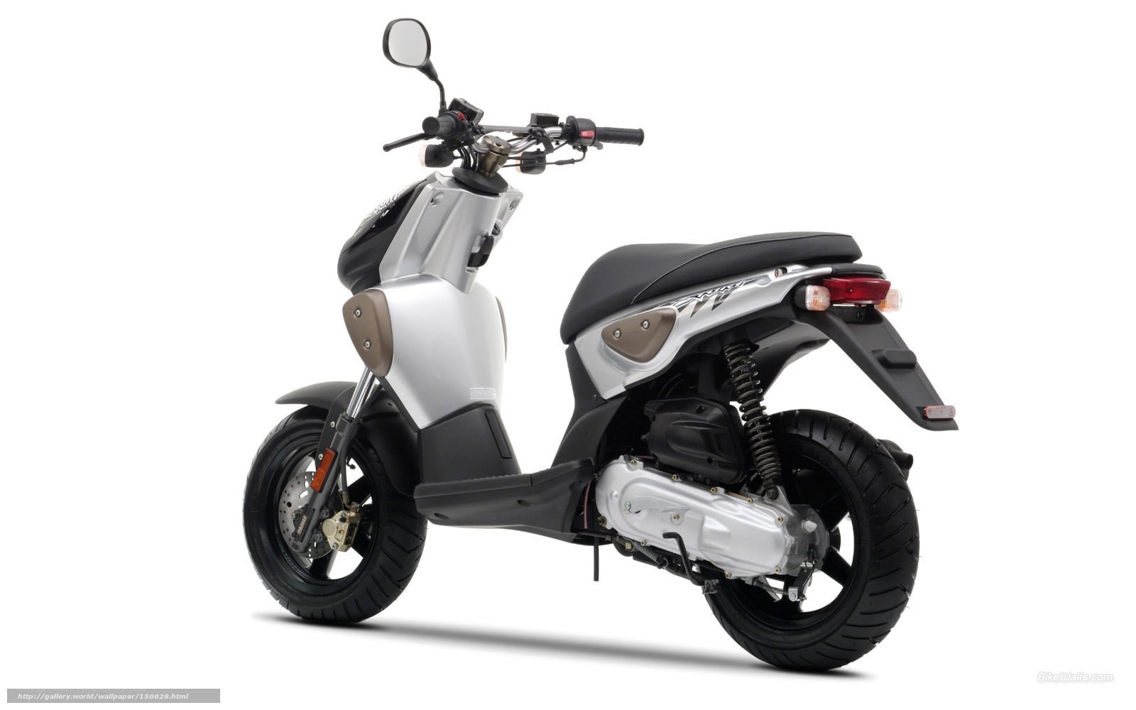 silver scooter side view