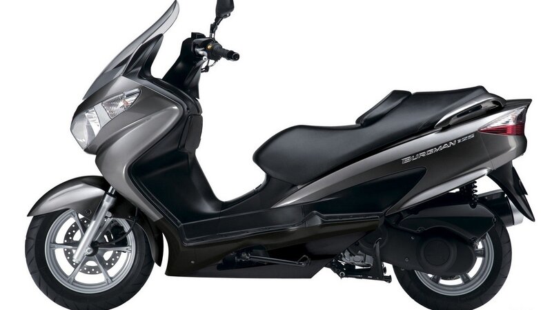 silver scooter side view