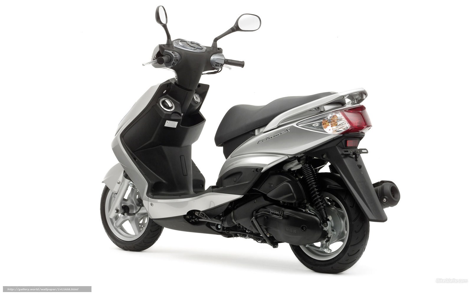 silver scooter side view