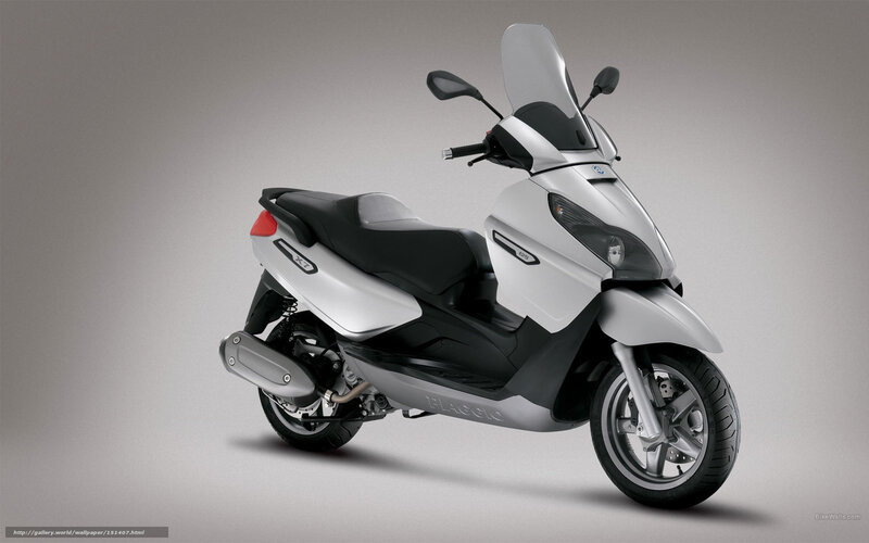 Silver Scooter — White, Neutral, Photograph