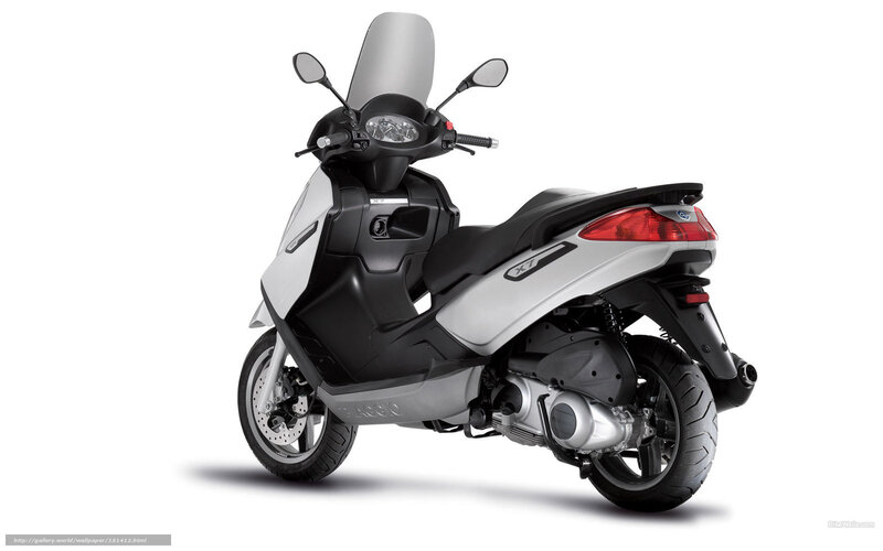 Silver Scooter — White, Neutral, Photograph, Windshield