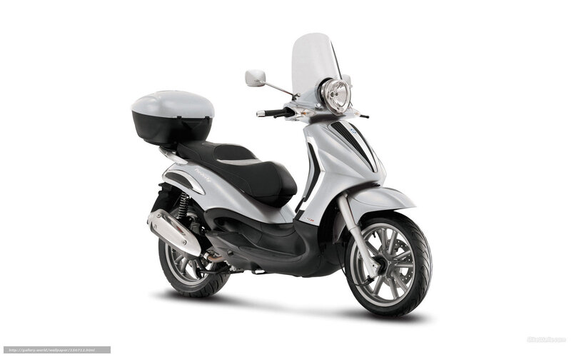 Silver Scooter with Storage — Neutral