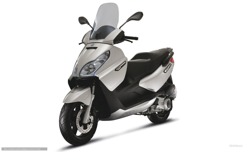 silver scooter with windscreen