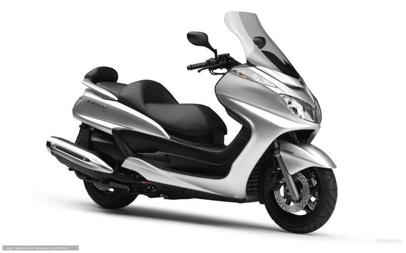 silver scooter with windscreen
