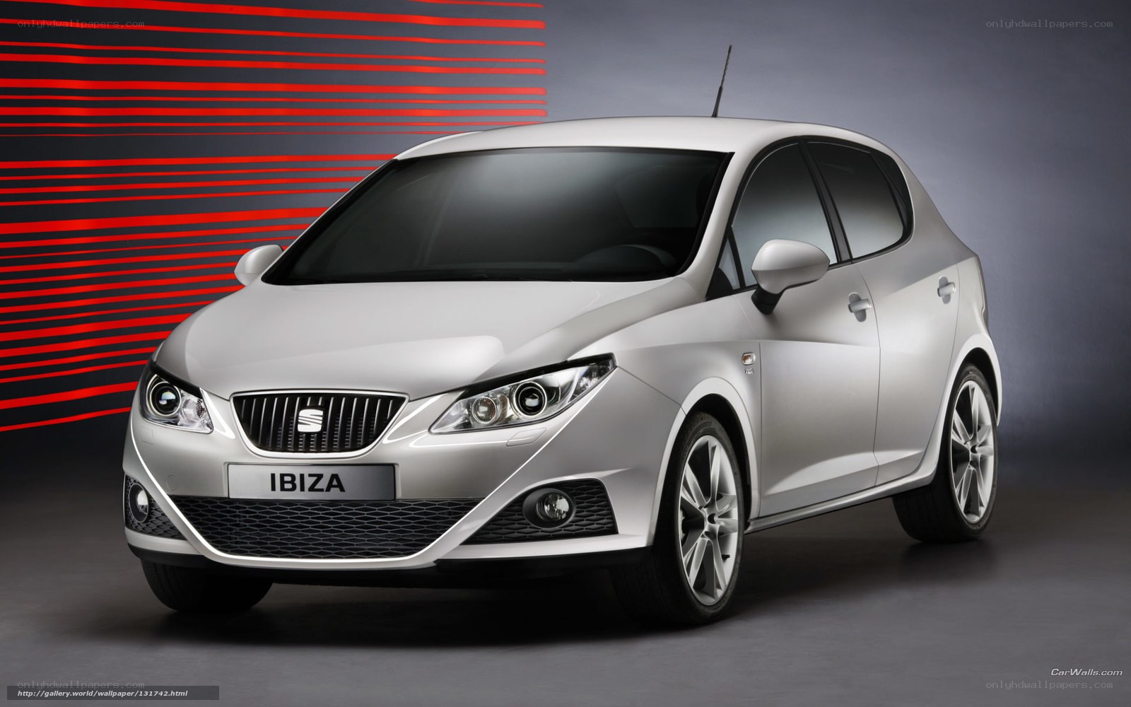 Silver SEAT Ibiza car