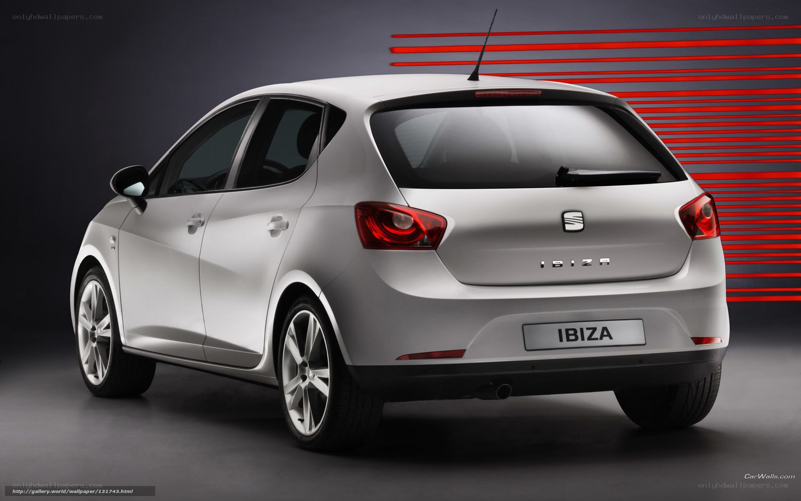 Silver SEAT Ibiza hatchback