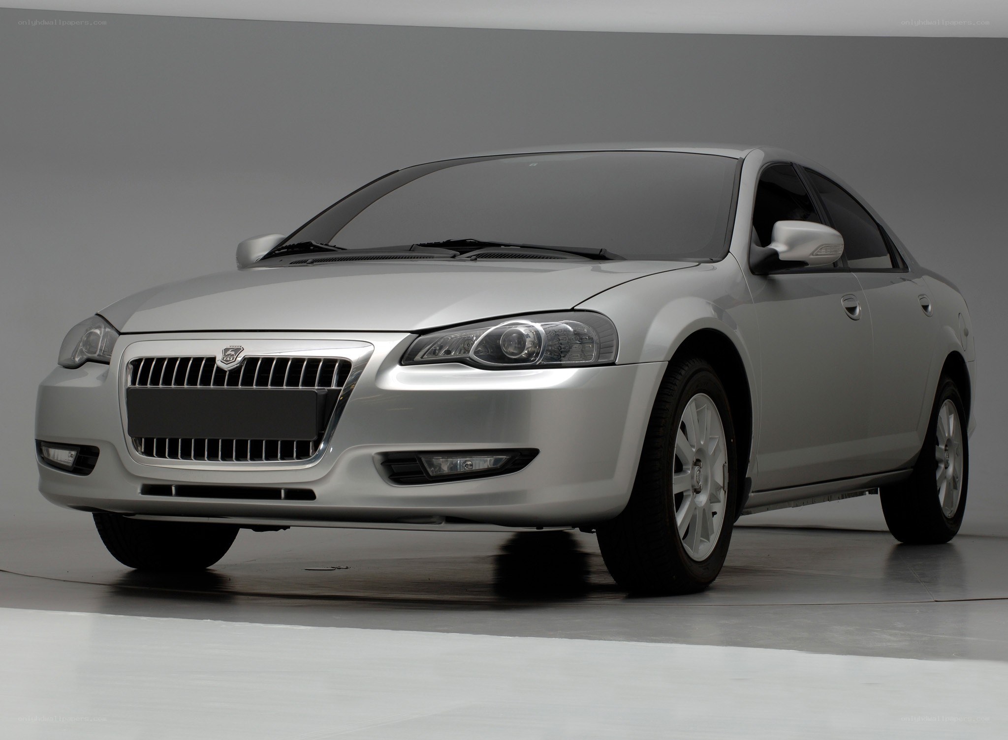silver sedan car