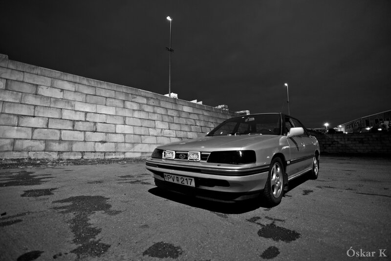 Silver Sedan Car — Black