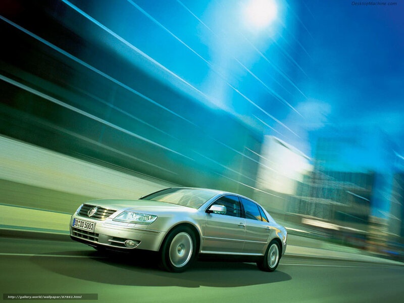 Silver Sedan Car — Blue, Dynamic