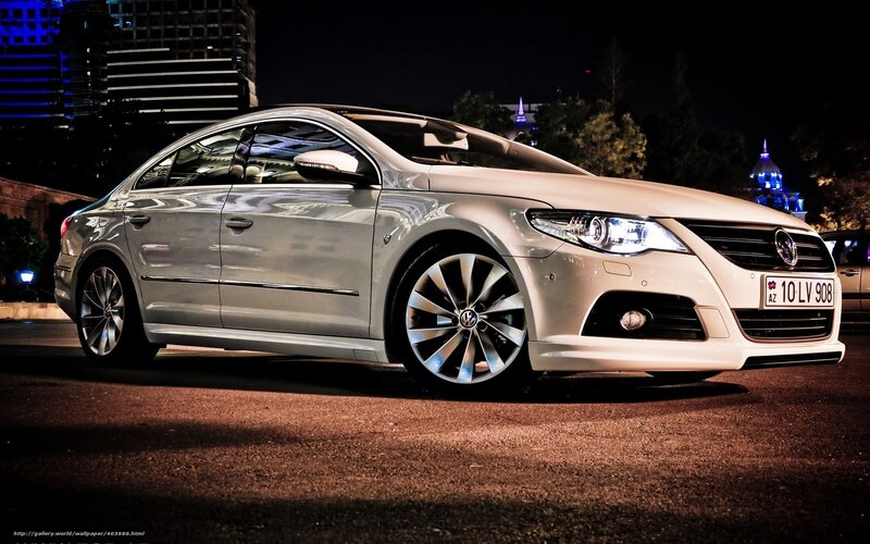 Silver Sedan Car — Dramatic, Night, Photograph, City Buildings