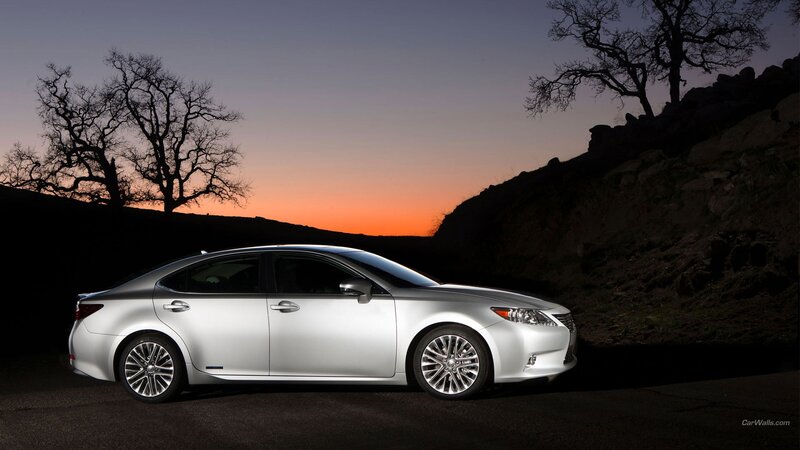 Silver Sedan Car — Dramatic, Sunset, Photograph, Trees