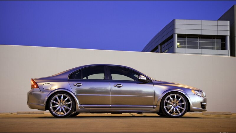 Silver Sedan Car — Dramatic, Sunset
