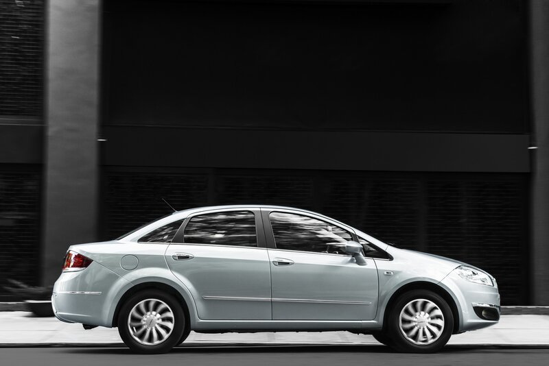 Silver Sedan Car — Dynamic, Photograph, Building, Street