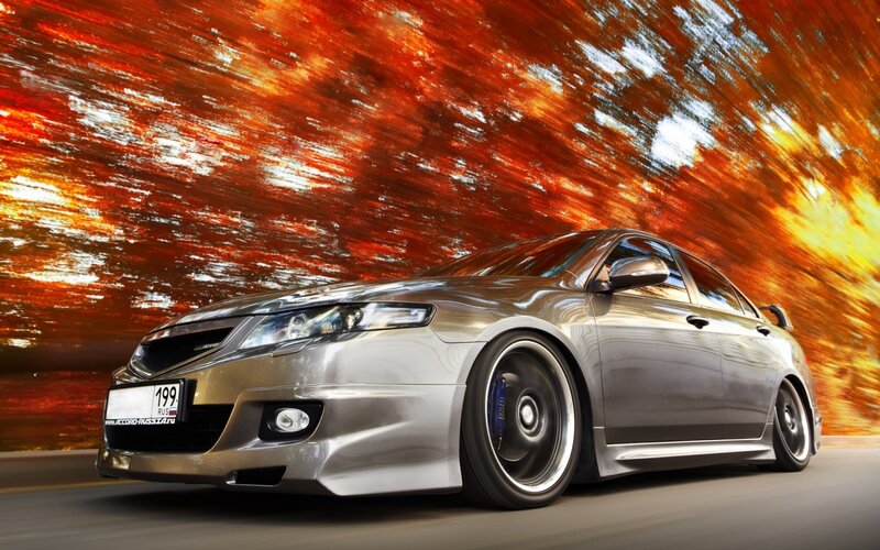 Silver Sedan Car — Dynamic, Photograph