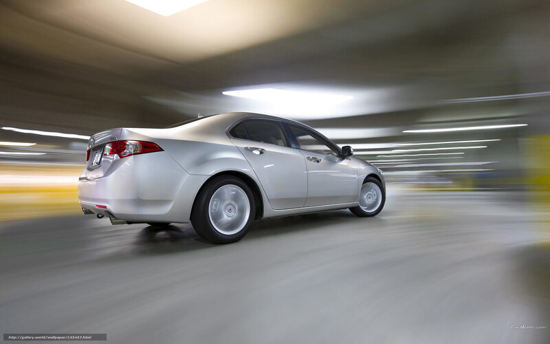 Silver Sedan Car — Dynamic, Photograph, Tunnel, Motion Blur