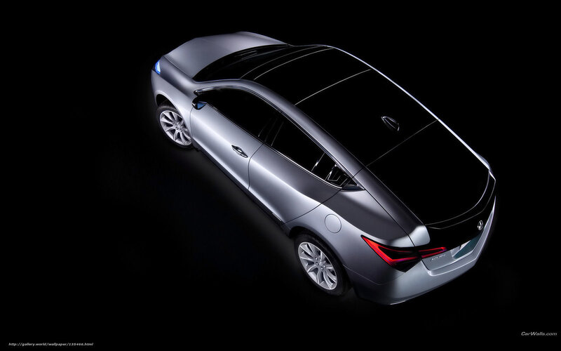silver sedan car from above