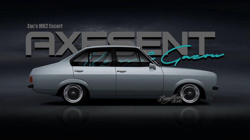 Silver Sedan Car — Gray, Dramatic, Digital Art