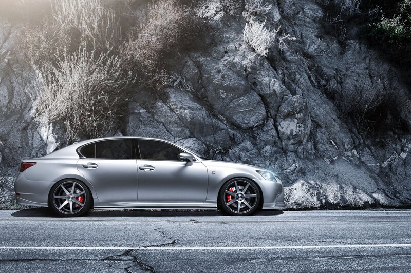 Silver Sedan Car — Gray, Dramatic, Photograph, Rocky Cliff