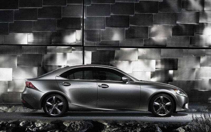 Silver Sedan Car — Gray, Dramatic, Photograph, Wall