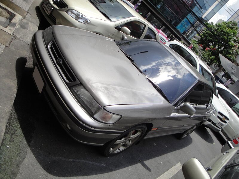 Silver Sedan Car — Gray, Urban