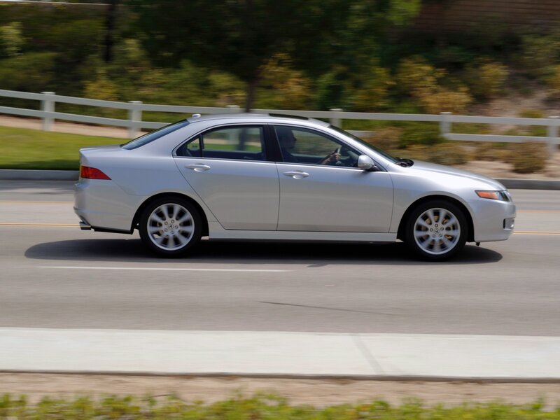 Silver Sedan Car — Motion