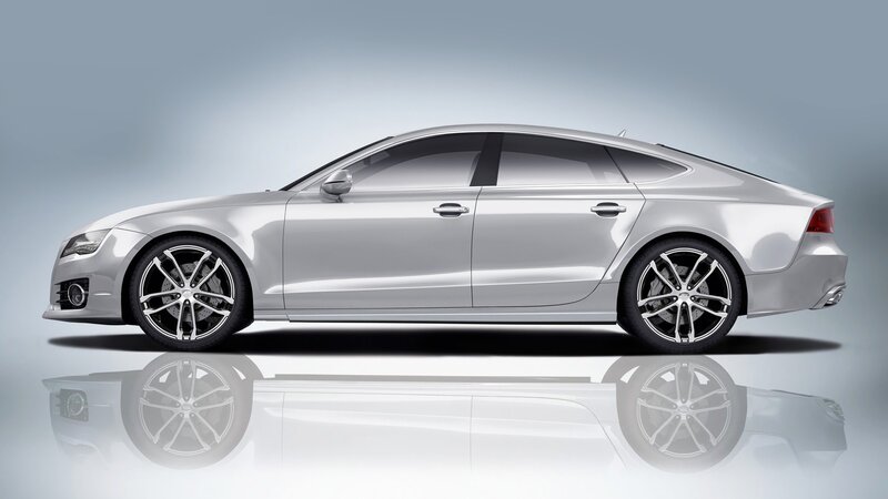 Silver Sedan Car — Neutral, 3d Render, Wheels, Reflection