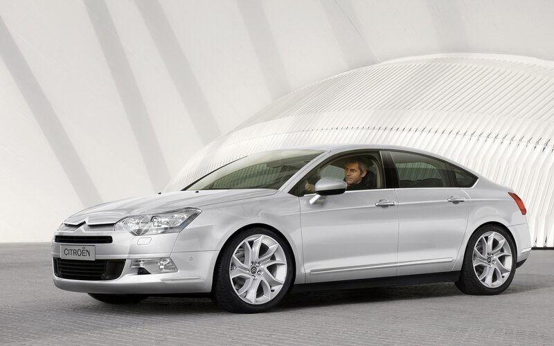 Silver Sedan Car — Neutral, Photograph, Man