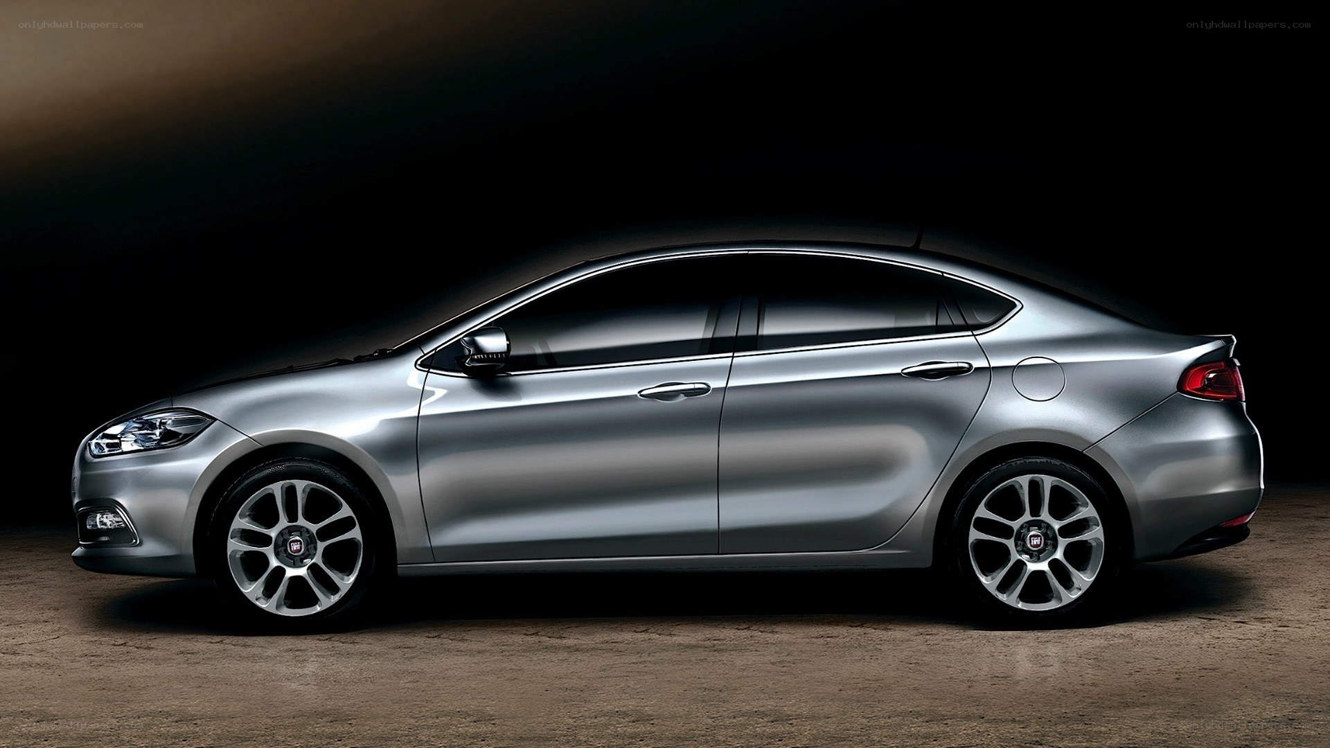 silver sedan car profile