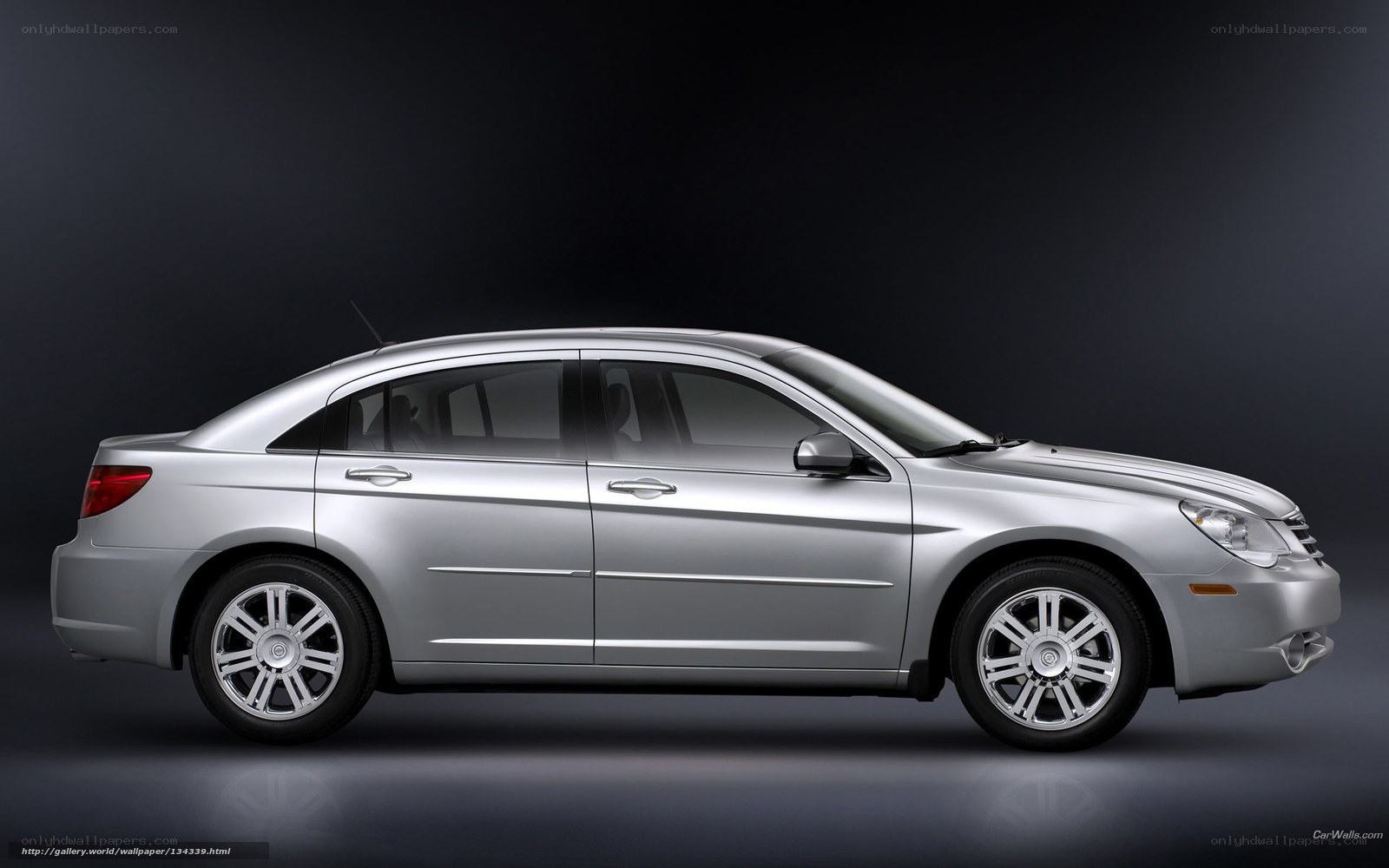 silver sedan car profile