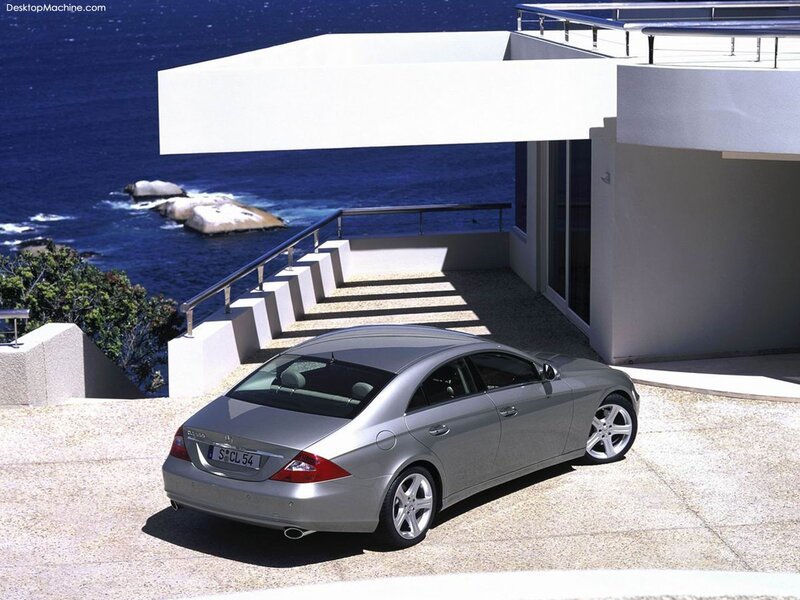Silver Sedan Car — Serene, Afternoon, Photograph, Ocean, Modern House