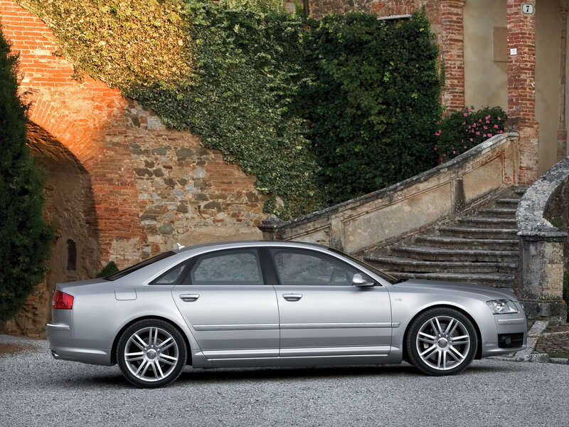 Silver Sedan Car — Serene, Afternoon, Photograph, Stone Stairs