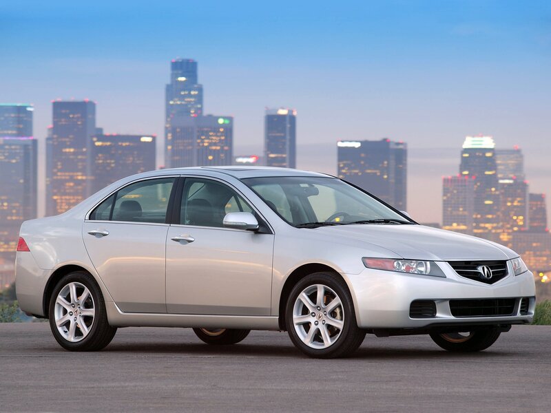 Silver Sedan Car — Serene, Sunset, Photograph, City Skyline