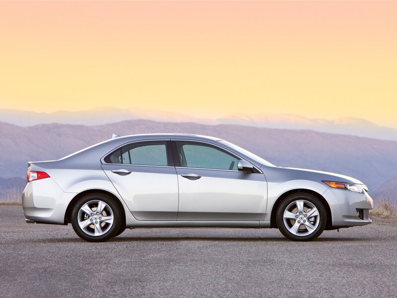 Silver Sedan Car — Serene, Sunset, Photograph, Mountains