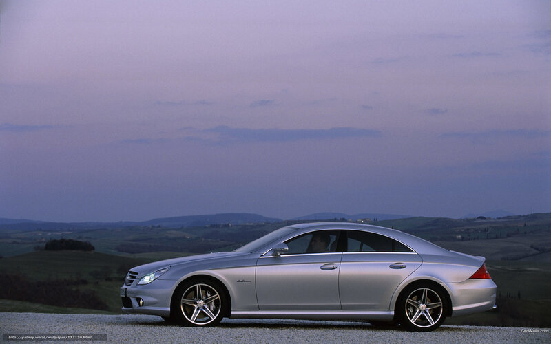Silver Sedan Car — Serene, Sunset, Photograph