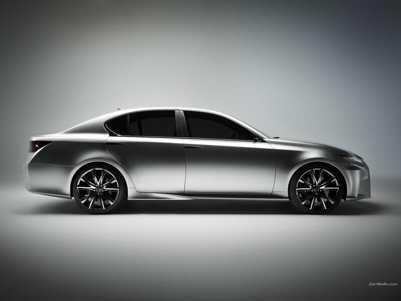 silver sedan car side view