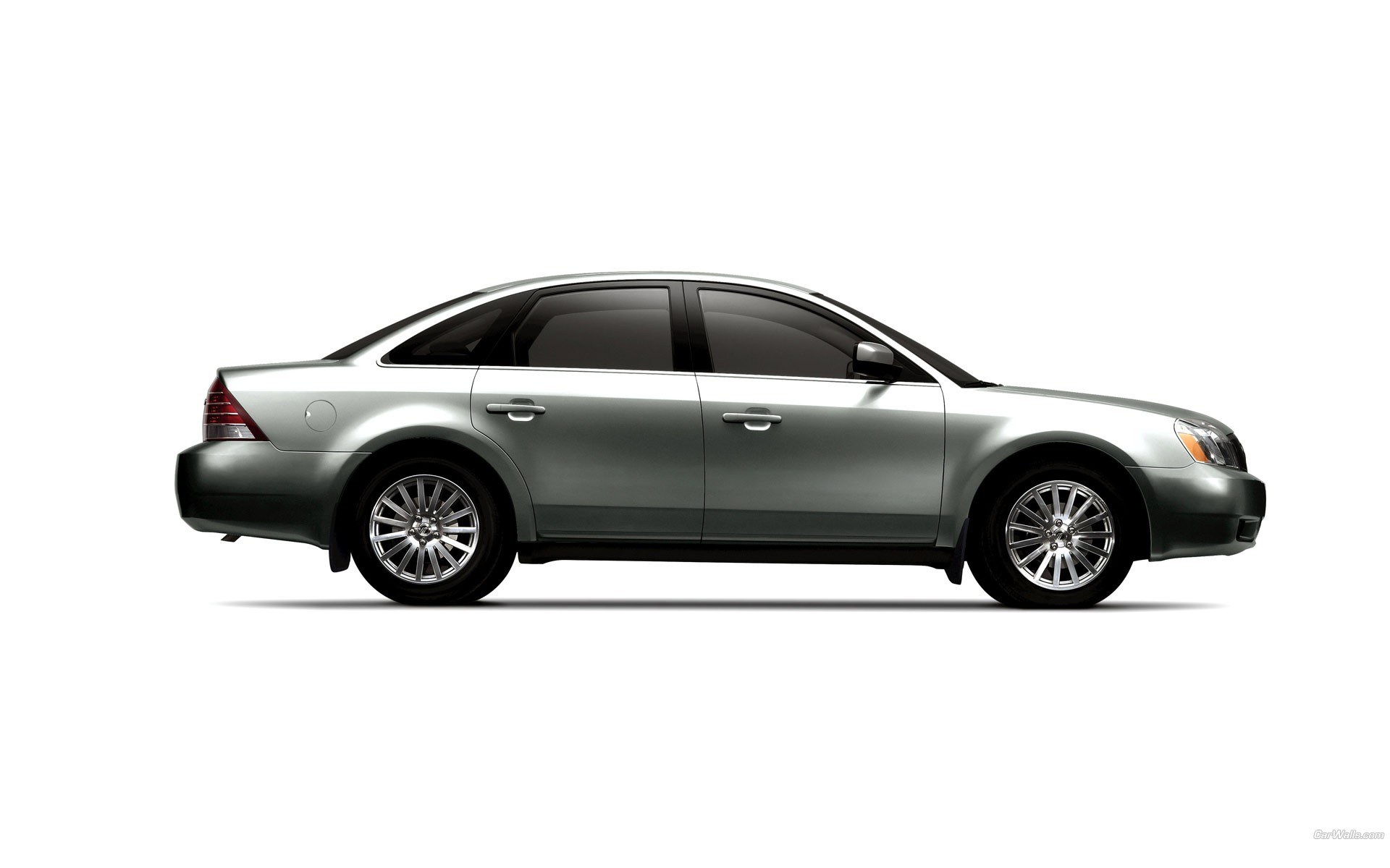 silver sedan car side view