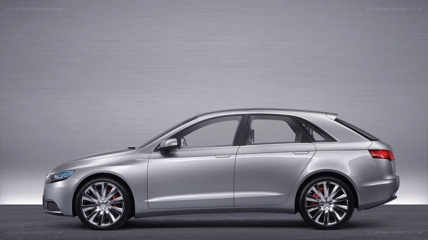 silver sedan car side view