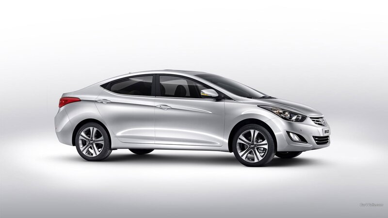 silver sedan car side view