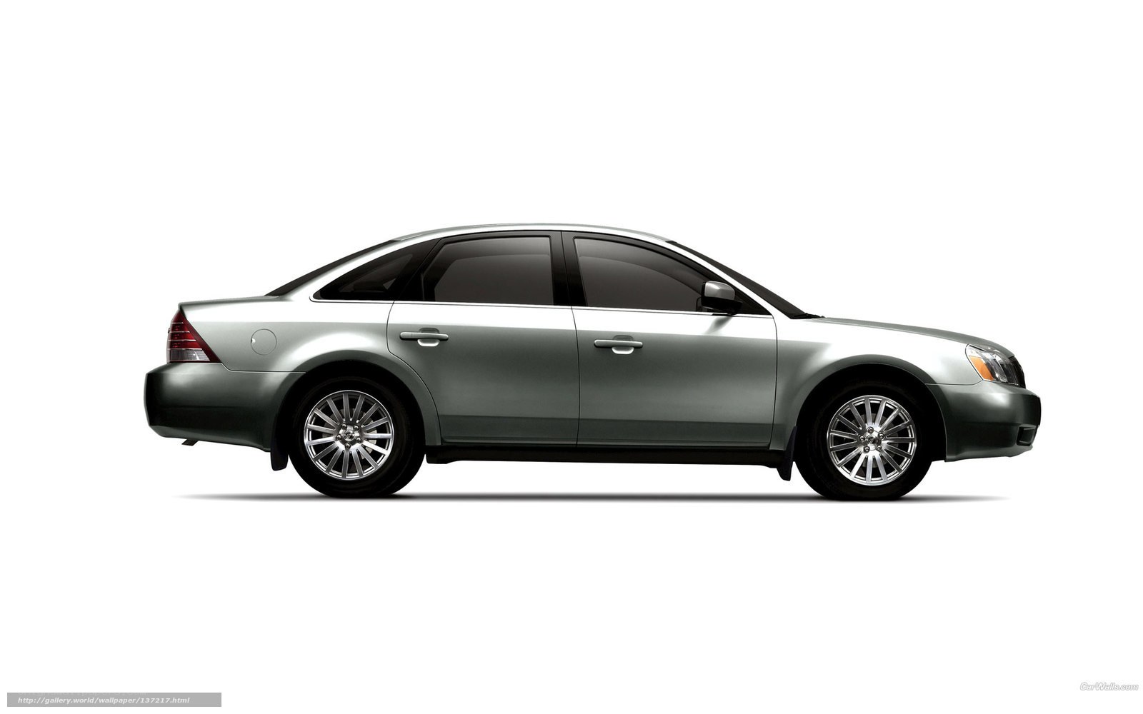 silver sedan car side view