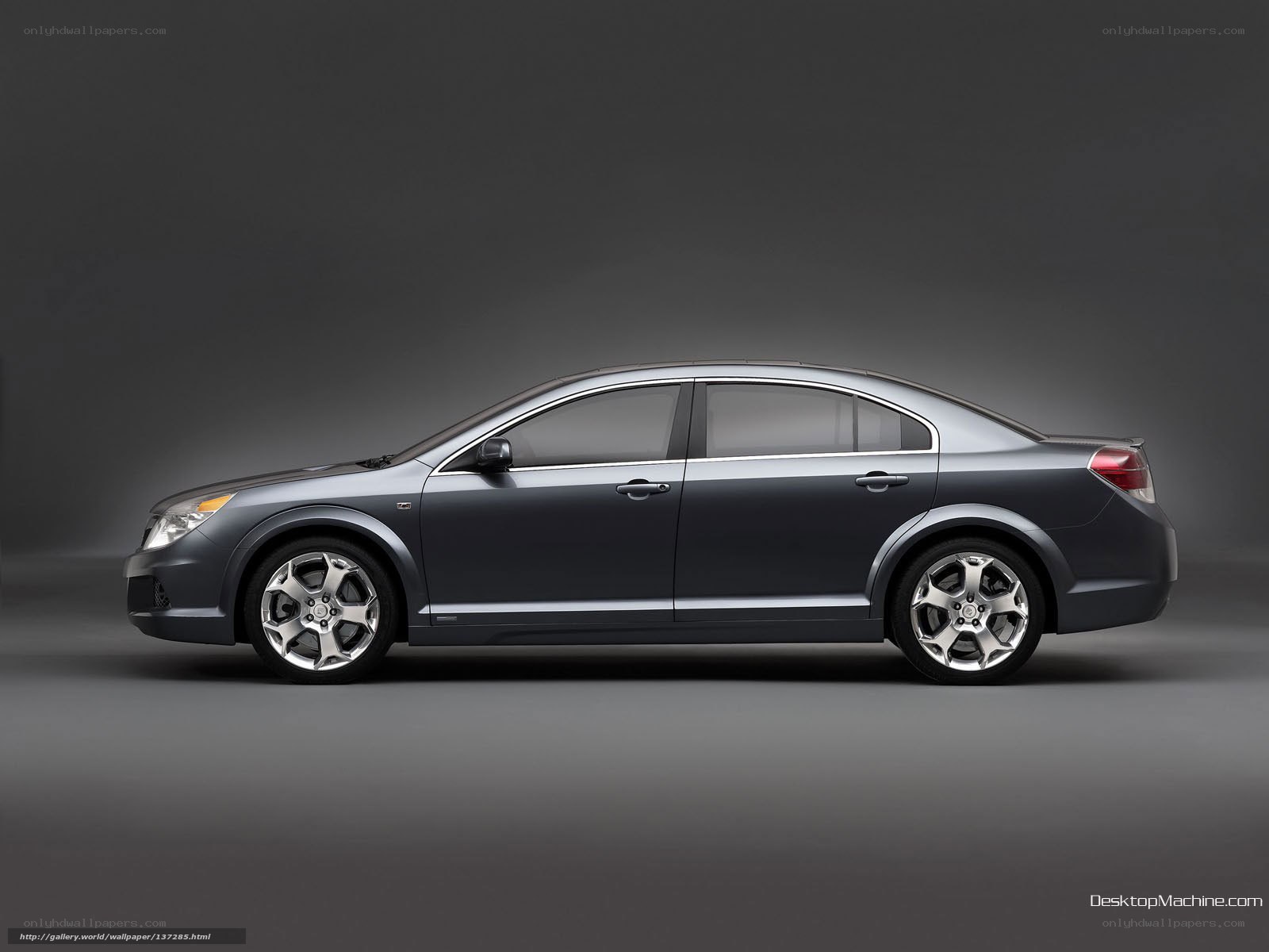 silver sedan car side view
