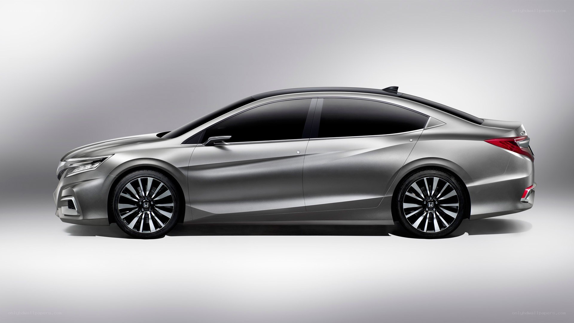 silver sedan concept car