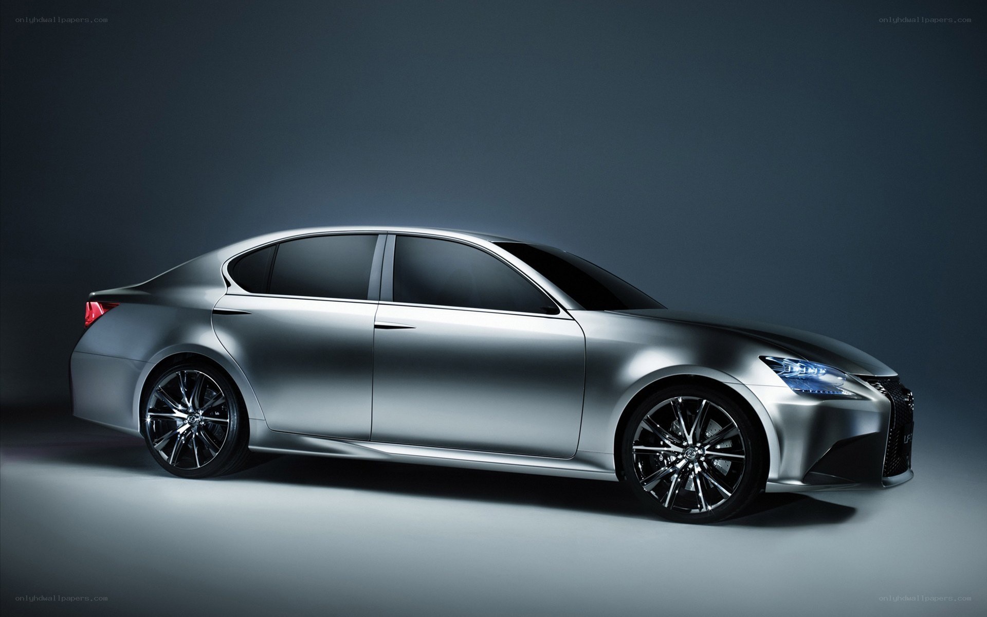 silver sedan concept car