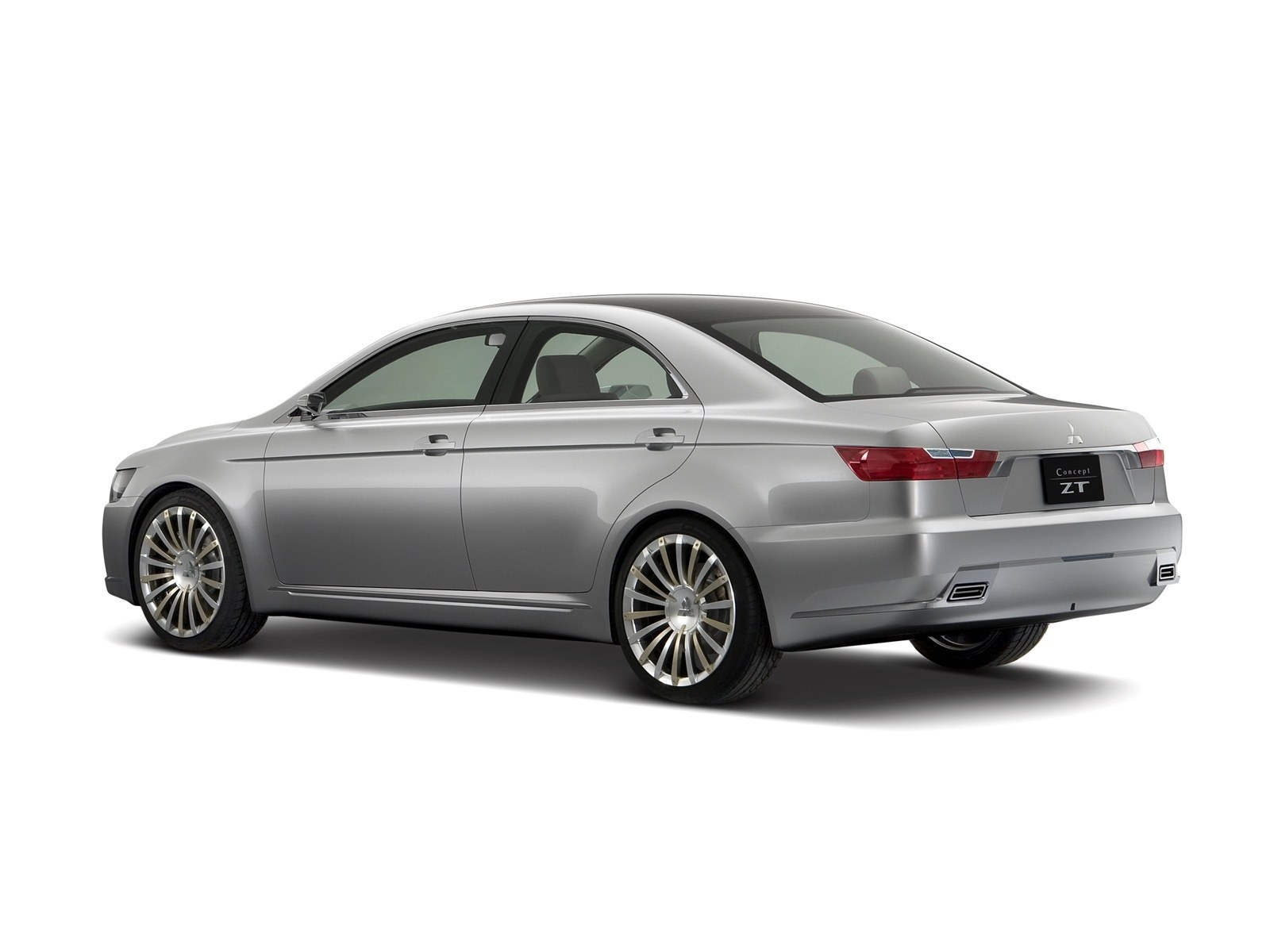 Silver sedan concept car