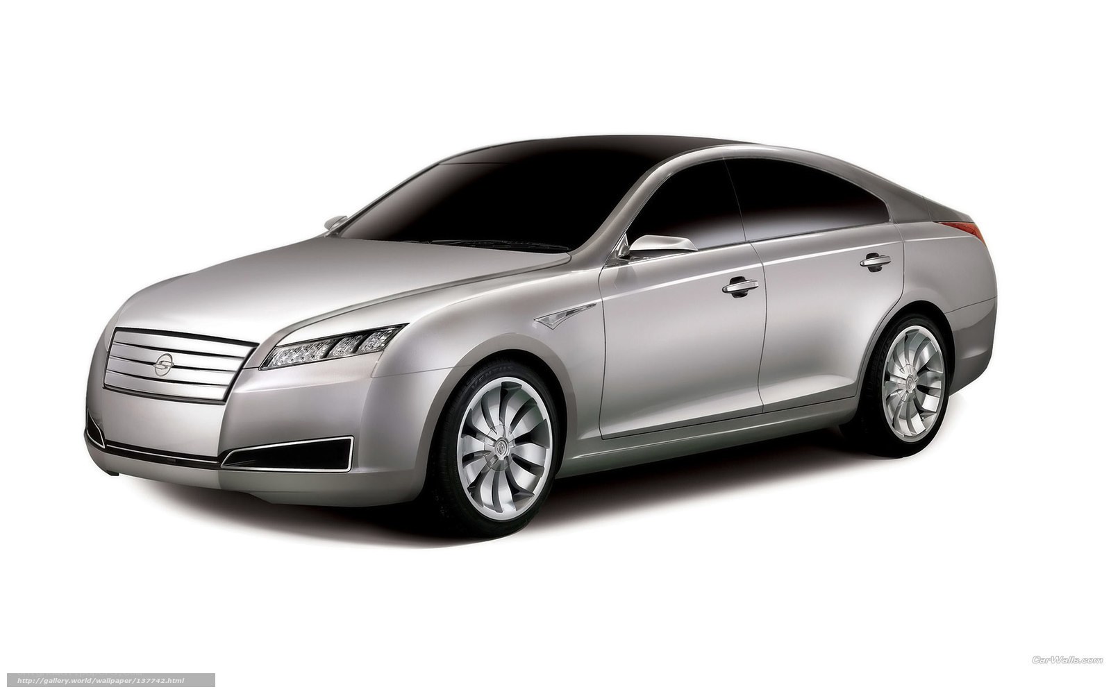 silver sedan concept car