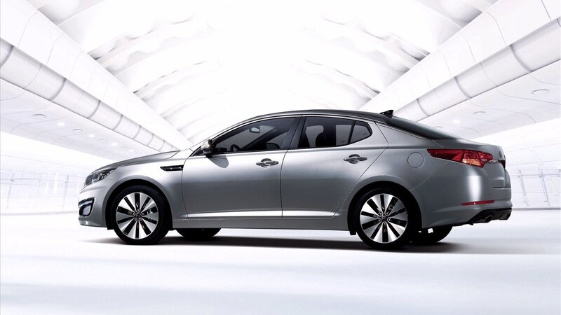 silver sedan in modern setting