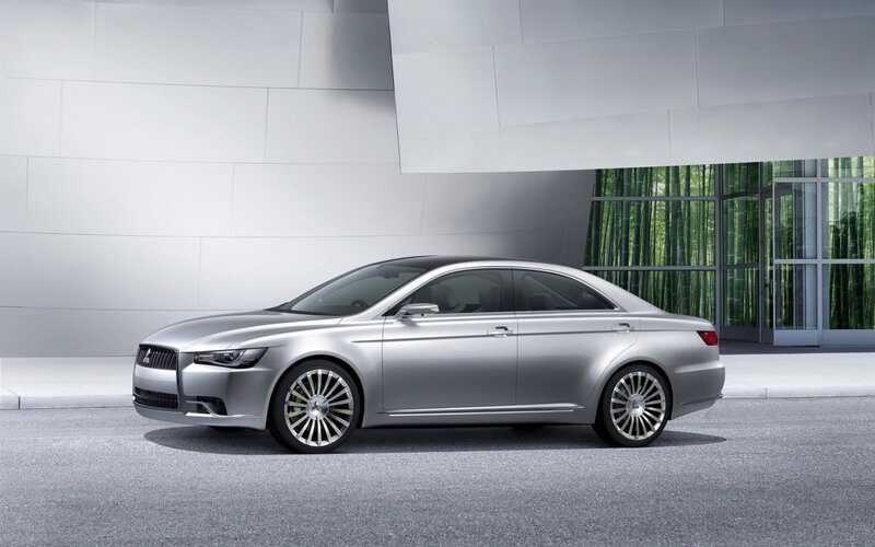 silver sedan in modern setting