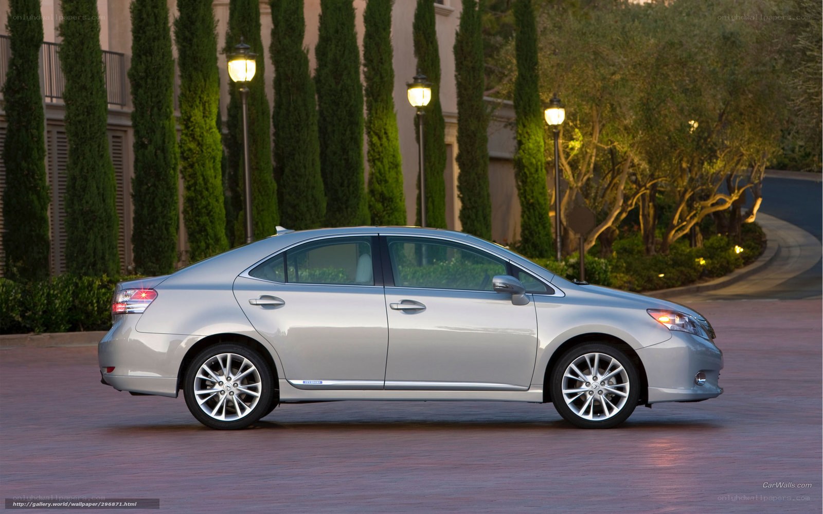 silver sedan on a driveway