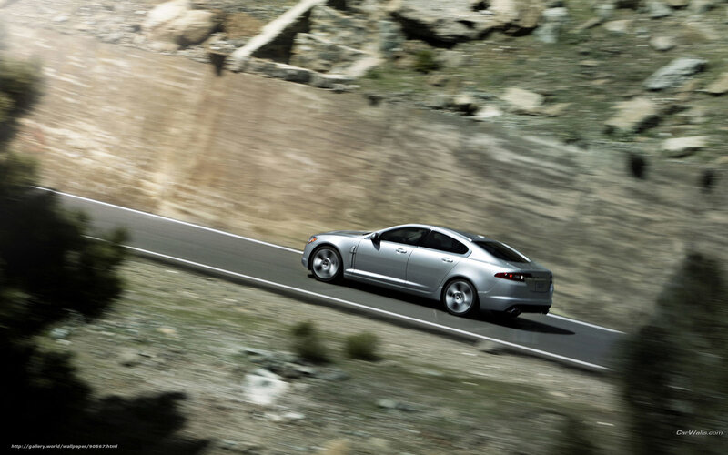 Silver Sedan on Road — Dynamic, Afternoon