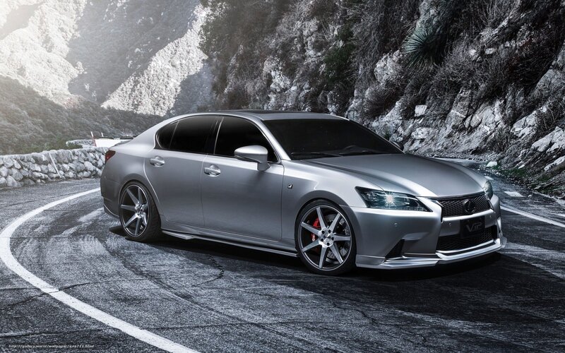 Silver Sedan on Road — Gray, Dramatic, Photograph, Car, Mountain